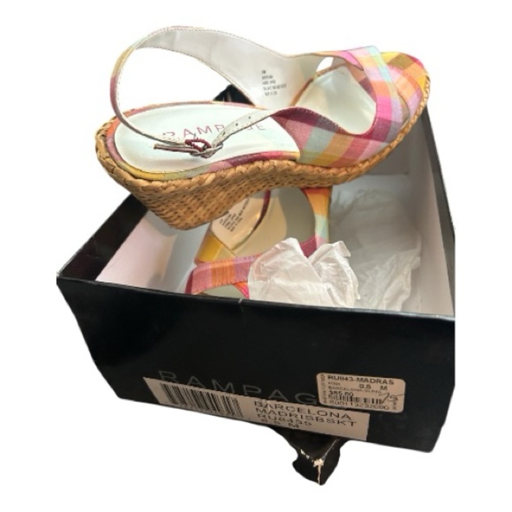 Rampage Women's Colorful Plaid Espadrilles